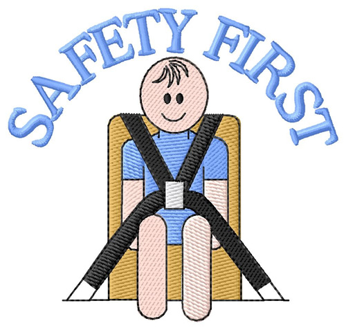 Safety First Machine Embroidery Design