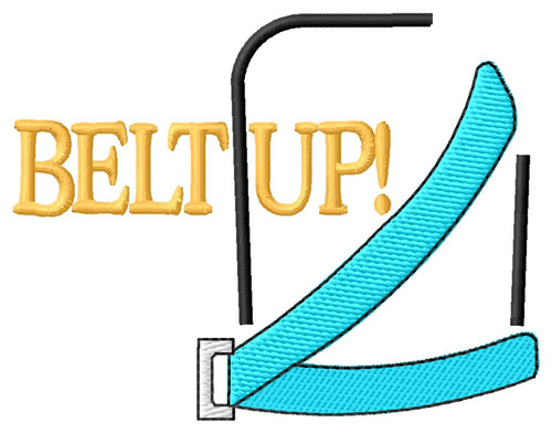 Belt Up Machine Embroidery Design