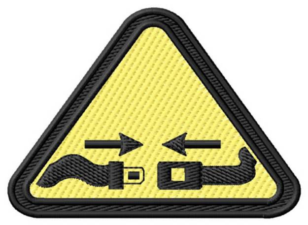 Picture of Buckle Up Sign Machine Embroidery Design