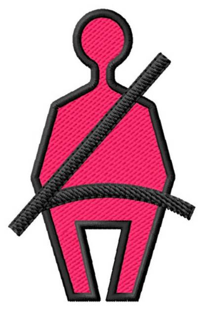 Picture of Seatbelt Icon Machine Embroidery Design