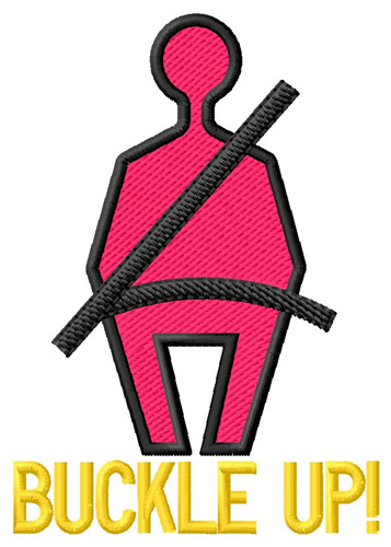 Buckle Up Machine Embroidery Design