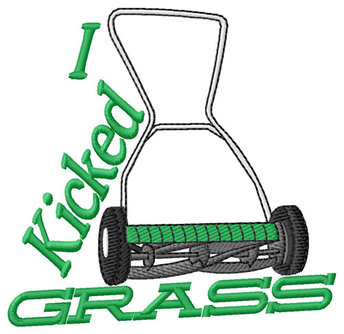 Kicked Grass Machine Embroidery Design
