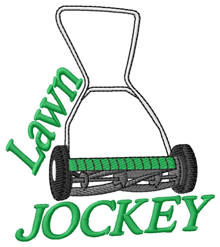 Lawn Jockey Machine Embroidery Design