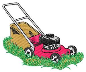 Picture of Mower Machine Embroidery Design