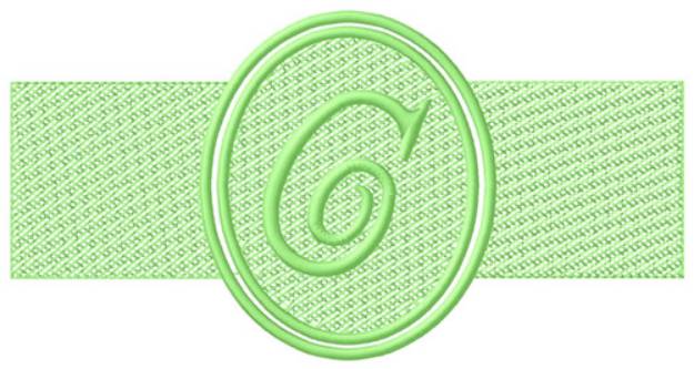 Picture of Embossed Letter C Machine Embroidery Design