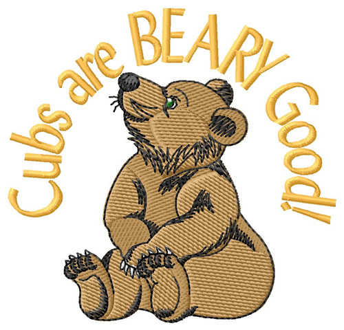 Beary Good Machine Embroidery Design