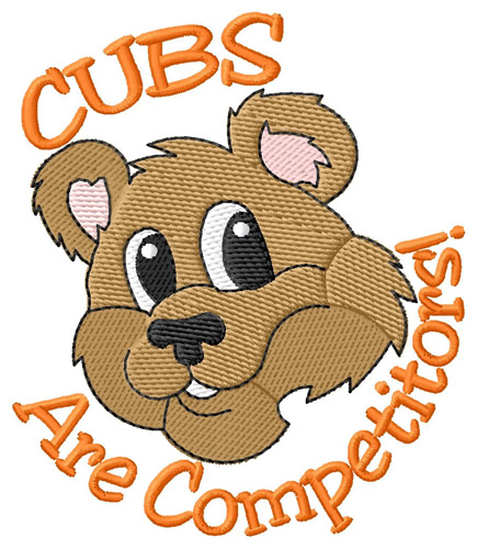 Cubs Are Competitors Machine Embroidery Design
