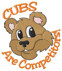 Picture of Cubs Are Competitors Machine Embroidery Design