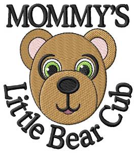 Picture of Mommys Little Cub Machine Embroidery Design