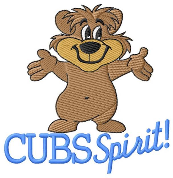 Picture of Cubs Spirit Machine Embroidery Design