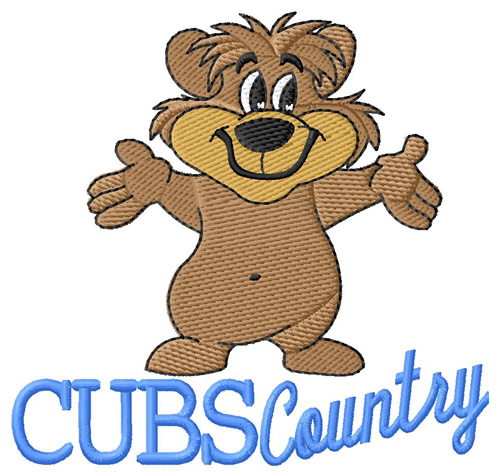 Cubs Country Machine Embroidery Design