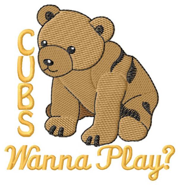 Picture of Wanna Play? Machine Embroidery Design