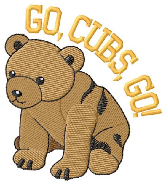 Picture of Go Cubs Go Machine Embroidery Design
