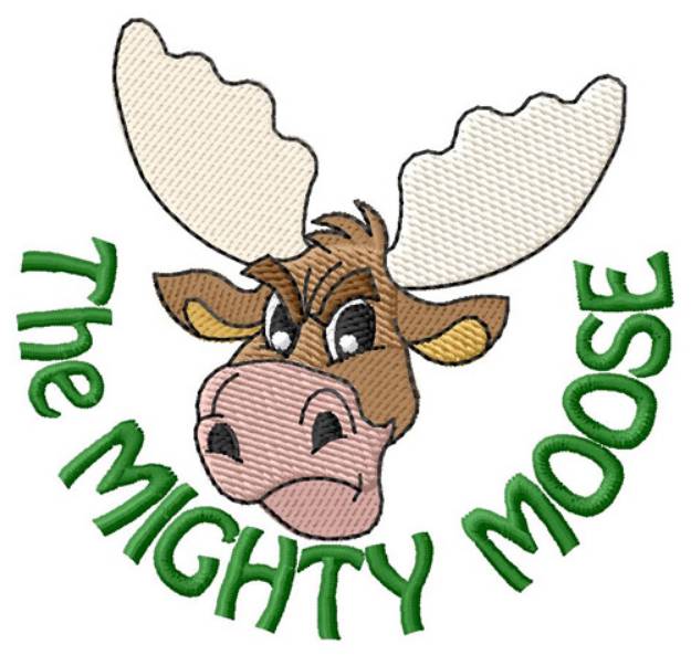 Picture of The Mighty Moose Machine Embroidery Design
