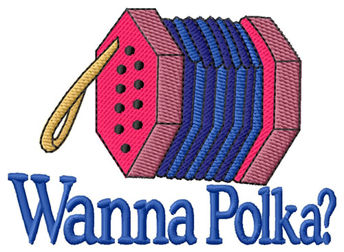 Wanna Polka Machine Embroidery Design