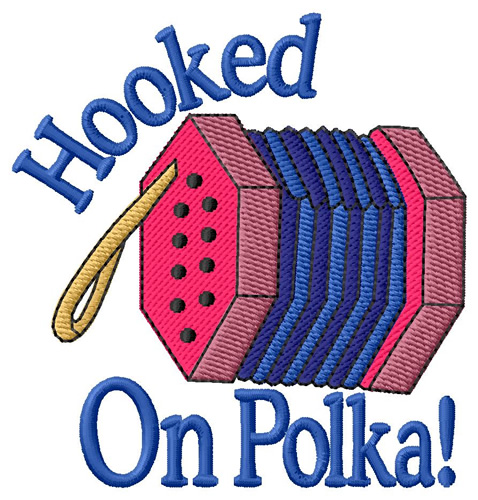 Hooked On Polka Machine Embroidery Design