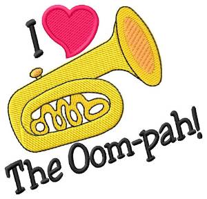 Picture of Love Oom-pah Machine Embroidery Design