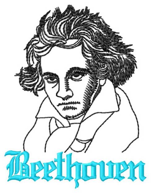 Picture of Beethoven Machine Embroidery Design