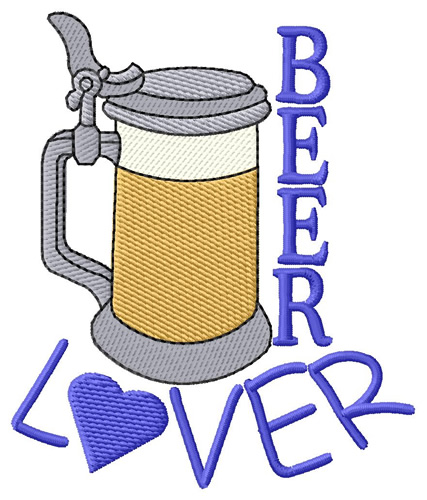 Beer Lover Machine Embroidery Design