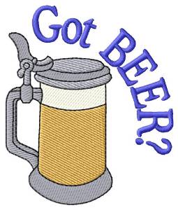 Picture of Got Beer? Machine Embroidery Design