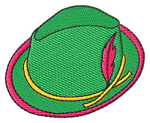 German Hat Machine Embroidery Design