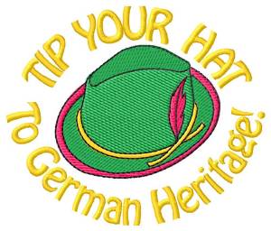 Picture of Tip Your Hat Machine Embroidery Design