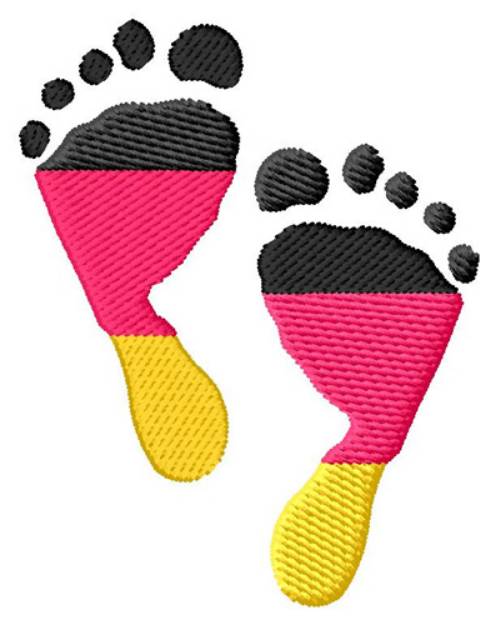 Picture of German Feet Machine Embroidery Design