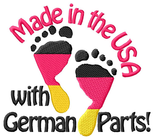 German Parts Machine Embroidery Design