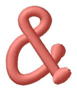 Picture of Dot Font Ampersand Machine Embroidery Design