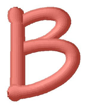 Dot Font B Machine Embroidery Design