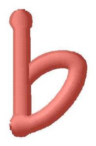 Picture of Dot Font b Machine Embroidery Design