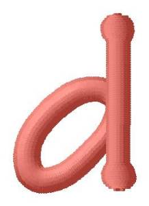 Picture of Dot Font d Machine Embroidery Design