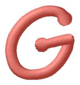 Picture of Dot Font G Machine Embroidery Design