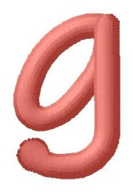 Picture of Dot Font g Machine Embroidery Design