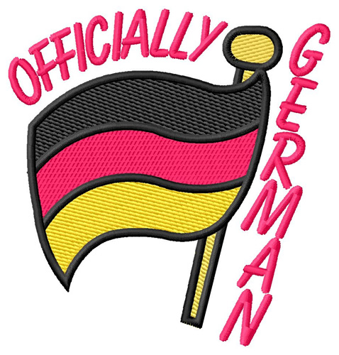 Officially German Machine Embroidery Design