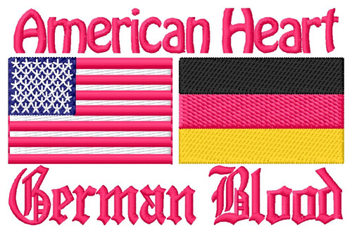 German Blood Machine Embroidery Design
