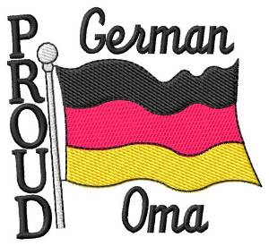 Picture of Proud Oma Machine Embroidery Design