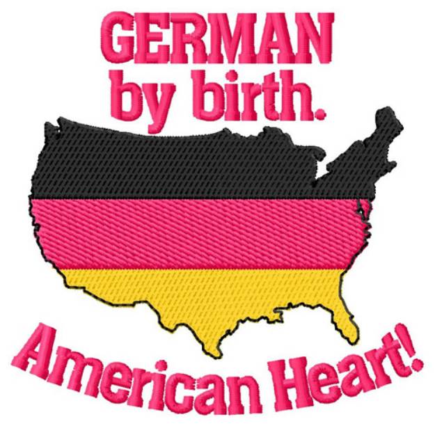 Picture of German By Birth Machine Embroidery Design