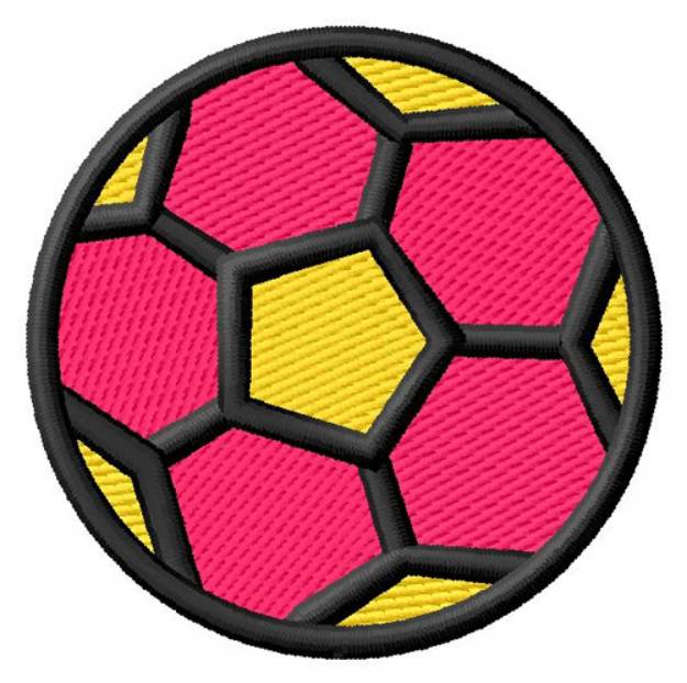 Picture of Soccer ball Machine Embroidery Design
