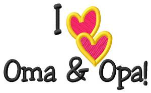 Picture of Oma & Opa Machine Embroidery Design