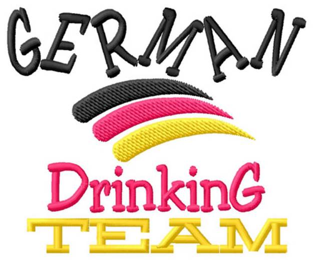 Picture of Drinking Team Machine Embroidery Design
