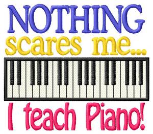 Picture of I Teach Piano Machine Embroidery Design