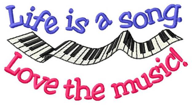Picture of A Song Machine Embroidery Design