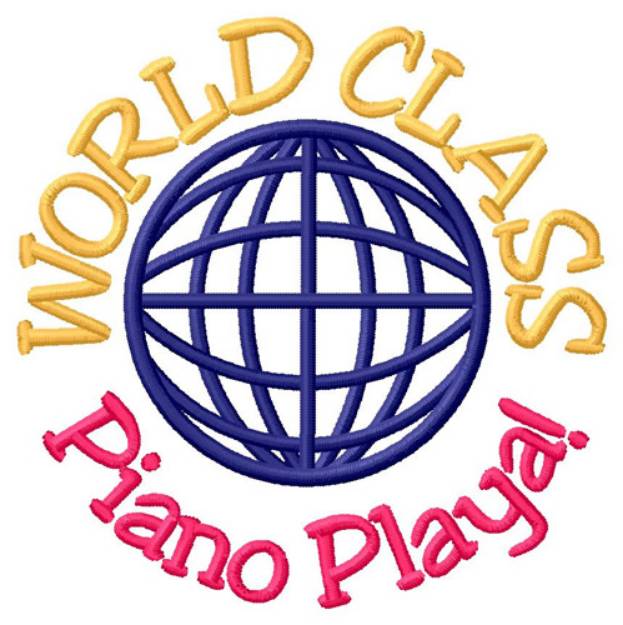 Picture of Piano Playa Machine Embroidery Design