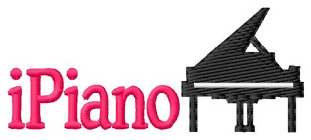 Picture of I Piano Machine Embroidery Design