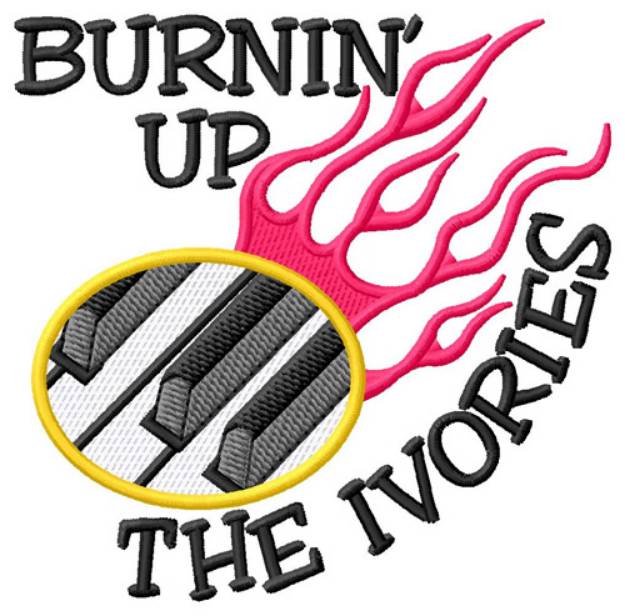 Picture of Burnin Up Machine Embroidery Design