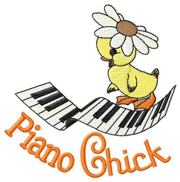 Picture of Piano Chick Machine Embroidery Design