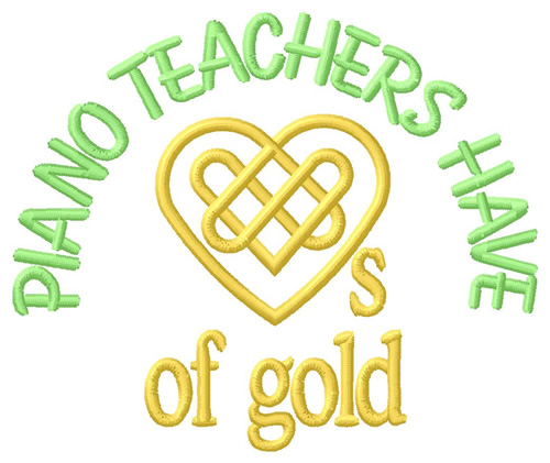 Hearts Of Gold Machine Embroidery Design