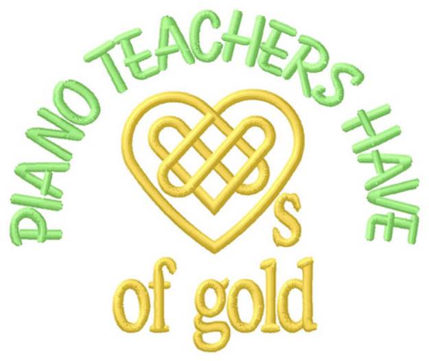 Picture of Hearts Of Gold Machine Embroidery Design