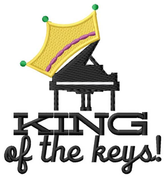 Picture of King Of The Keys Machine Embroidery Design